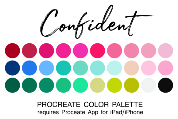 Download Confident Procreate Color Palette - Premium Resources
