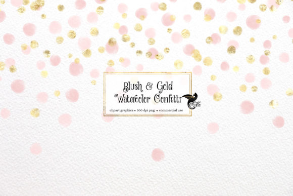 Download Blush and Gold Watercolor Confetti - Color Collection