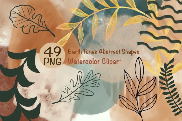 Download Watercolor Elements|Earth Tones Abstract - Color Collection