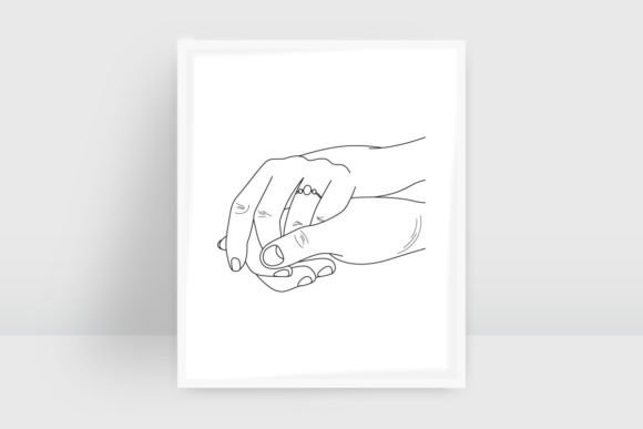 Download Holding Hands Line Art Illustrations - Illustration Collection