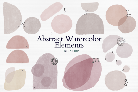 Download Abstract Watercolor Geometric PNG - Color Collection
