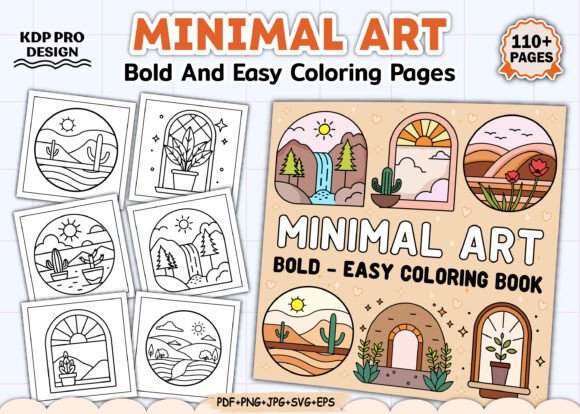 Download Minimal Art Coloring Book Bold and Easy - Color Collection