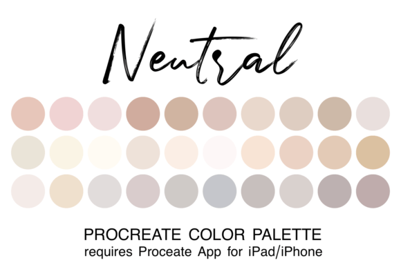Download Neutral Procreate Color Palette - Premium Bundle