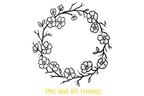 Download Floral Winter Wreath Flower Illustration - Illustration Collection