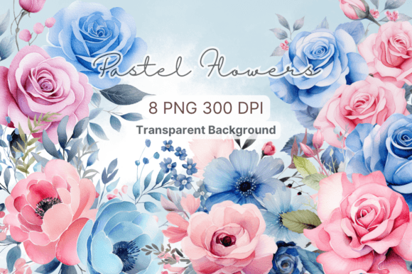 Download Watercolor Floral Clipart, Botanical PNG - Color Collection