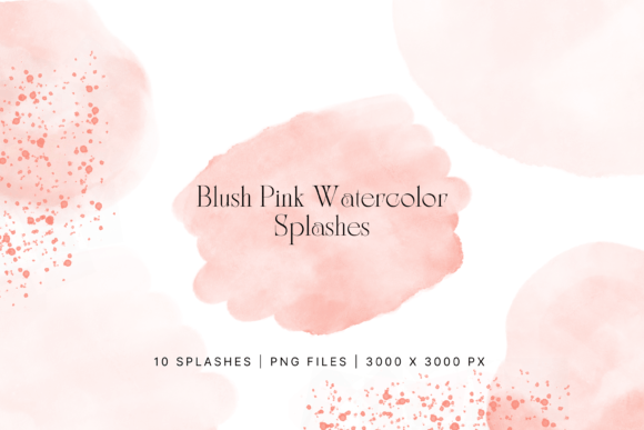 Download Blush Pink Watercolor Splash, Splatter - Color Collection