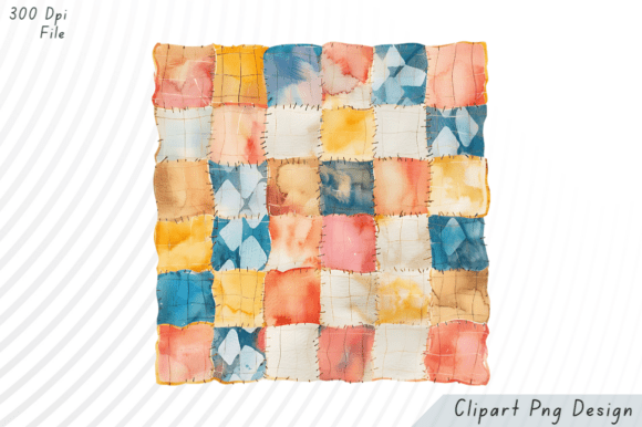 Download Watercolor Patchwork Quilt PNG Clipart - Color Collection