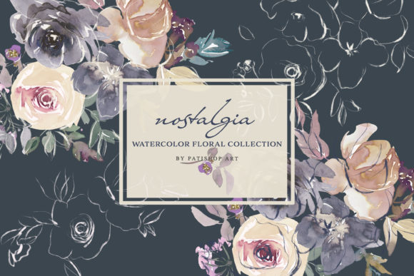 Download Autumn Watercolor Floral Clipart Set - Color Collection