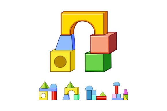 Download Building Blocks Creating Colorful Shapes - Color Collection