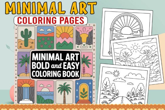 Download Minimal Art Coloring Book Bold and Easy - Color Collection