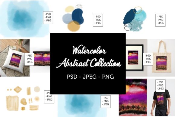 Download Abstract Watercolor Collection Bundles - Color Collection