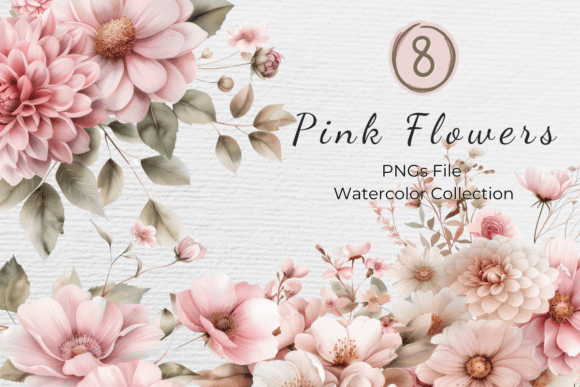 Download Blush Pink Floral Watercolor Clipart - Color Collection