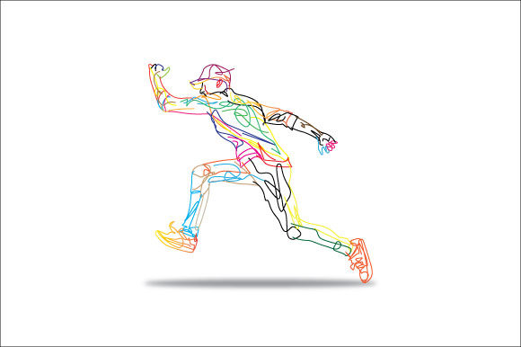 Download Running Abstract Illustration - Illustration Collection
