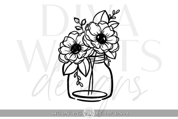 Download Flowers in Vase Illustration SVG - Illustration Collection