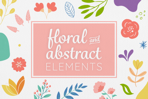 Download Hand Drawn Floral &amp; Abstract Elements - Abstract elements Collection