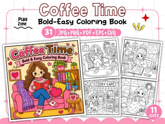 Download Coffee Time Story Coloring Book - Color Collection