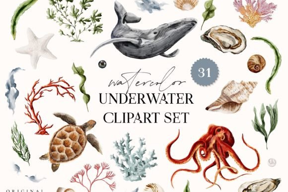 Download Underwater Watercolor Clipart Ocean Sea - Color Collection