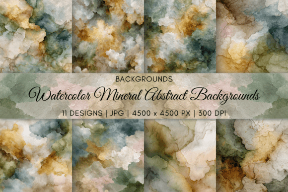 Download Watercolor Earthy Abstract Backgrounds - Color Collection