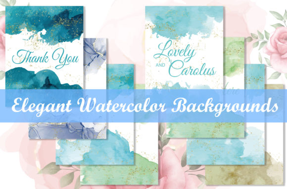 Download Elegant Watercolor Backgrounds - Color Collection