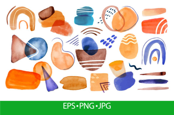 Download Abstract Watercolor Colorful Shapes - Color Collection