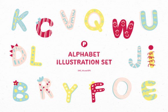 Download Fun Learning Alphabet Illustration Set - Illustration Collection
