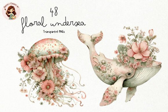 Download Watercolor Floral Undersea PNG Clipart - Color Collection