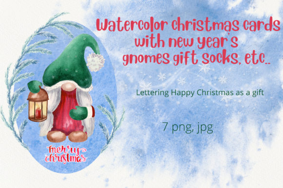 Download Watercolor Christmas Cards - Color Collection