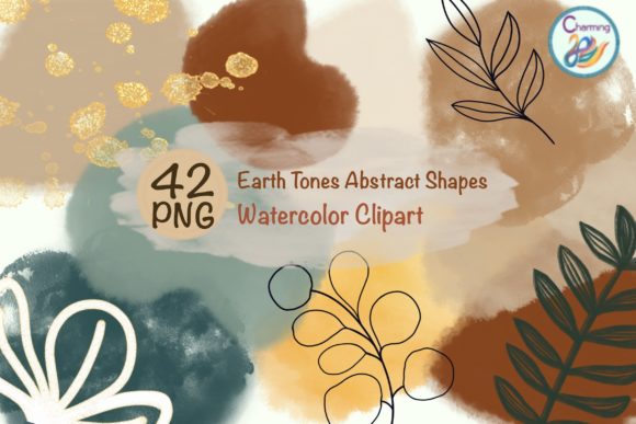 Download Watercolor Elements|Earth Tones Abstract - Color Collection