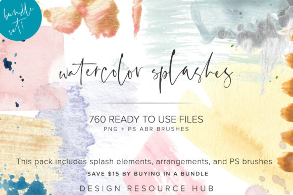 Download Watercolor Splash Pack - Color Collection