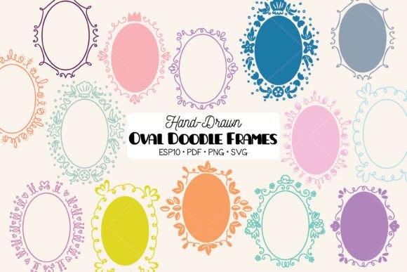 Download Oval Frame Color | Round Wreath Border - Color Collection